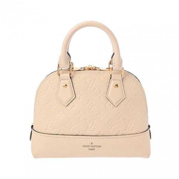 LOUIS VUITTON ルイヴィトン モノグラムアンプラント ネオアルマ BB 2WAY クレーム M44858 レディース レザー ハンドバッグ Aランク 中古 銀蔵