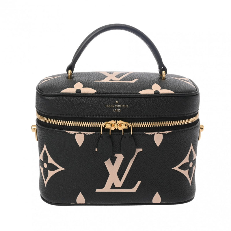 LOUIS VUITTON ルイヴィトン モノグラムアンプラント ヴァニティ PM 2WAY  ブラック/ベージュ M45780 レディース レザー ハンドバッグ 新同 中古 銀蔵