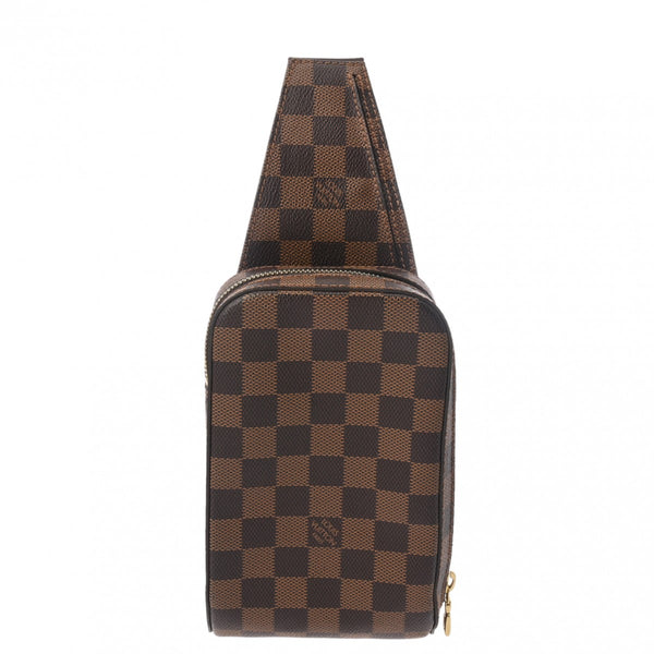 LOUIS VUITTON ルイヴィトン ダミエ ジェロニモス  ブラウン N51994 ユニセックス ダミエキャンバス ショルダーバッグ Aランク 中古 銀蔵