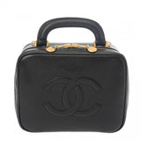 CHANEL シャネル バニティバッグ 2WAY 黒 レディース キャビアスキン 2WAYバッグ ABランク 中古 銀蔵