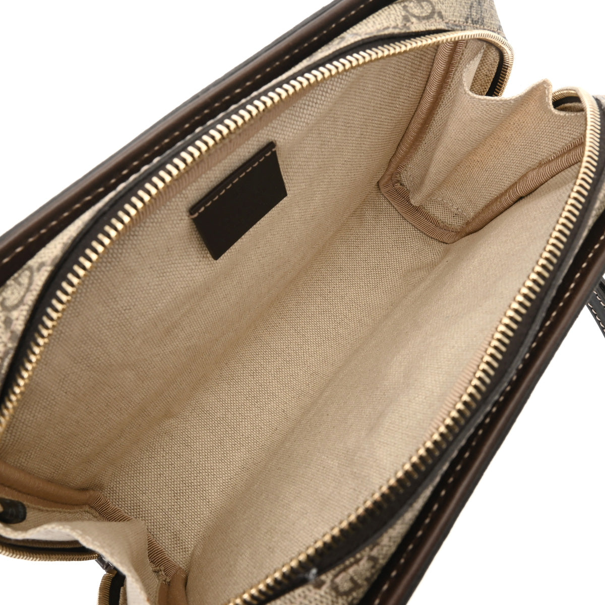 グッチ GUCCI セカンドバッグ GGスプリーム 201755 ベージュ グッチ GGスプリーム ベージュ メンズ PVC セカンドバッグ 201755