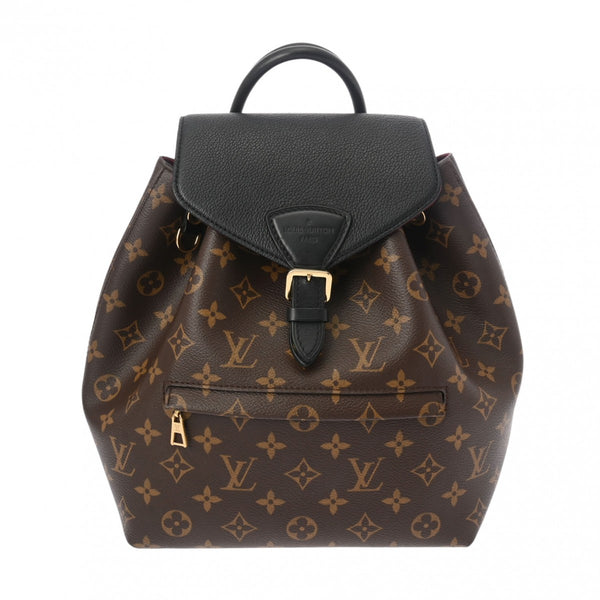 LOUIS VUITTON ルイヴィトン モノグラム モンスリ NM PM ノワール M45515 レディース モノグラムキャンバス リュック・デイパック Aランク 中古 銀蔵