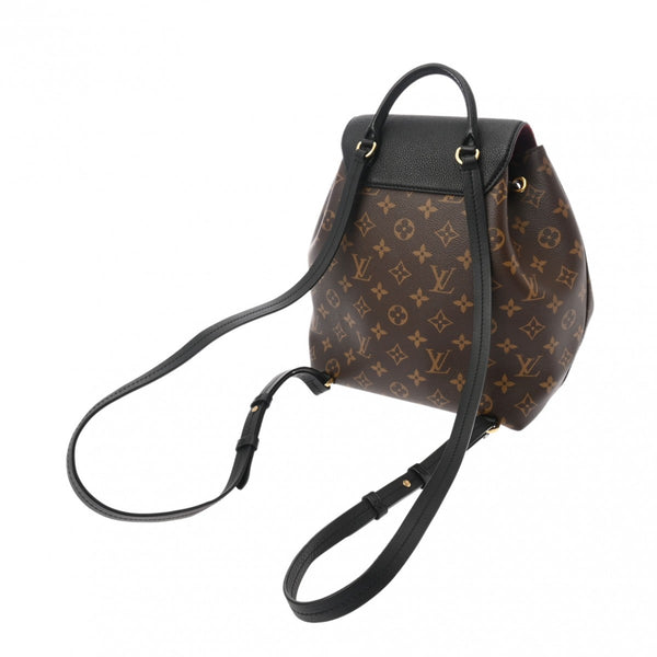 LOUIS VUITTON ルイヴィトン モノグラム モンスリ NM PM ノワール M45515 レディース モノグラムキャンバス リュック・デイパック Aランク 中古 銀蔵