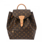 LOUIS VUITTON ルイヴィトン モノグラム モンスリ NM PM ブラウン M45501 レディース モノグラムキャンバス リュック・デイパック Aランク 中古 銀蔵