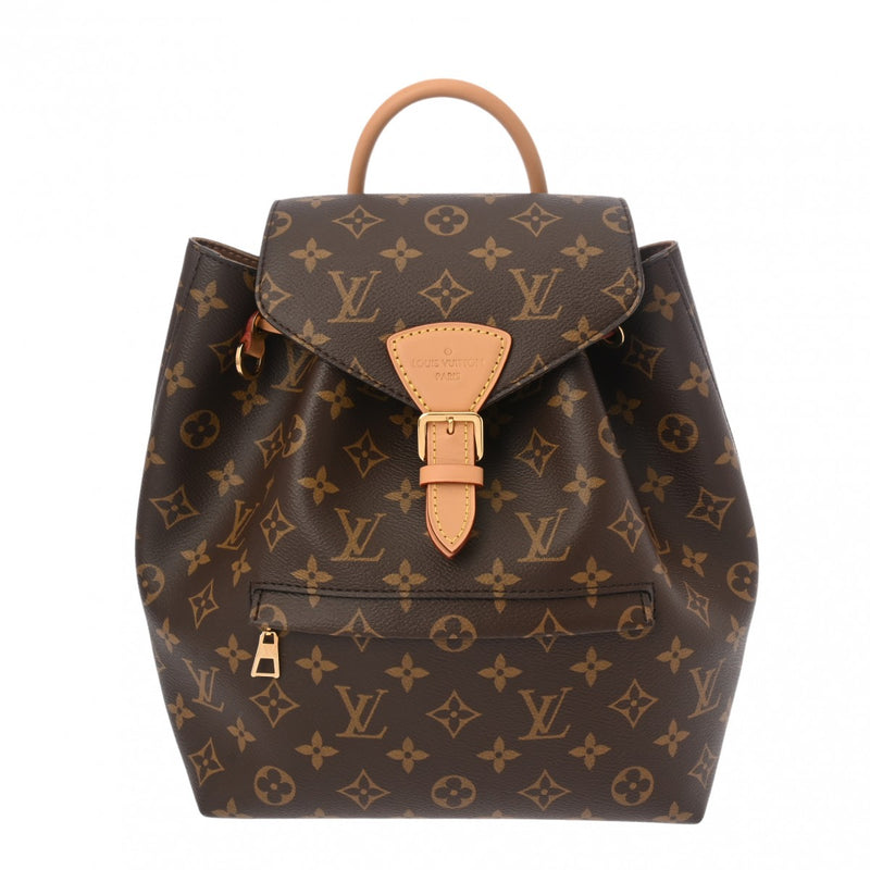 LOUIS VUITTON ルイヴィトン モノグラム モンスリ NM PM ブラウン M45501 レディース モノグラムキャンバス リュック・デイパック Aランク 中古 銀蔵