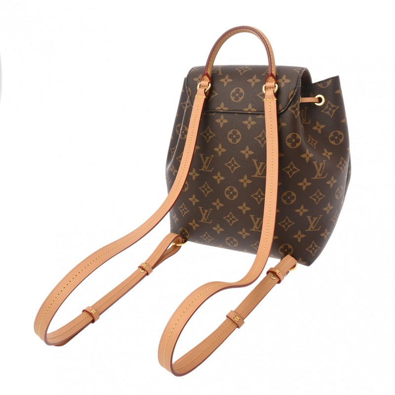 LOUIS VUITTON ルイヴィトン モノグラム モンスリ NM PM ブラウン M45501 レディース モノグラムキャンバス リュック・デイパック Aランク 中古 銀蔵