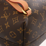 LOUIS VUITTON ルイヴィトン モノグラム モンスリ NM PM ブラウン M45501 レディース モノグラムキャンバス リュック・デイパック Aランク 中古 銀蔵