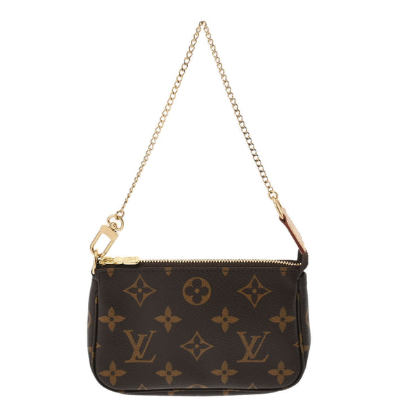 LOUIS VUITTON ルイヴィトン モノグラム ミニ ポシェット アクセソワール ブラウン M58009 レディース モノグラムキャンバス アクセサリーポーチ 未使用 銀蔵