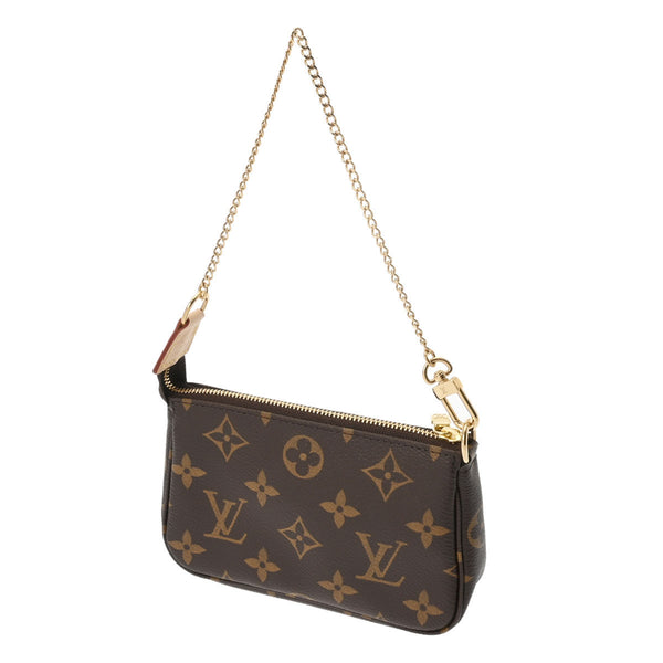 LOUIS VUITTON ルイヴィトン モノグラム ミニ ポシェット アクセソワール ブラウン M58009 レディース モノグラムキャンバス アクセサリーポーチ 未使用 銀蔵