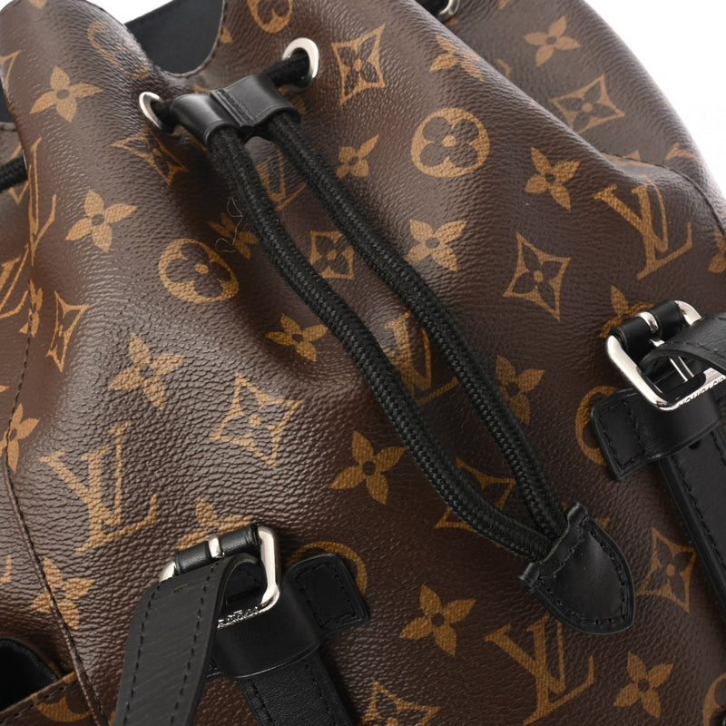 LOUIS VUITTON ルイヴィトン モノグラムマカサー クリストファー MM ブラウン/ブラック M43735 メンズ モノグラムキャンバス リュック・デイパック ABランク 中古 銀蔵