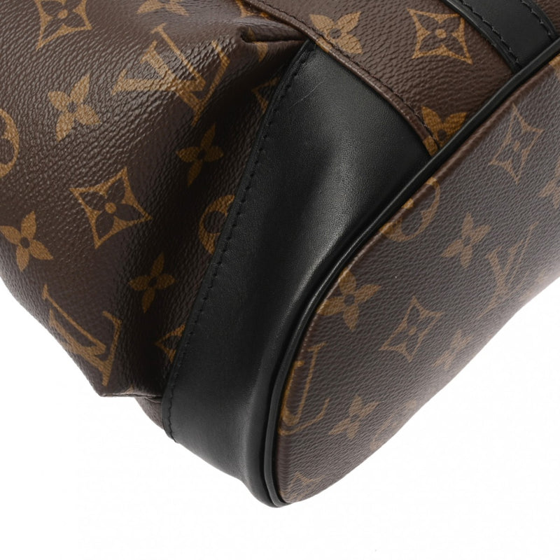 LOUIS VUITTON ルイヴィトン モノグラムマカサー クリストファー MM ブラウン/ブラック M43735 メンズ モノグラムキャンバス リュック・デイパック ABランク 中古 銀蔵