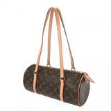 LOUIS VUITTON ルイヴィトン モノグラム パピヨン セミショルダー ブラウン M40711 レディース モノグラムキャンバス ショルダーバッグ Aランク 中古 銀蔵