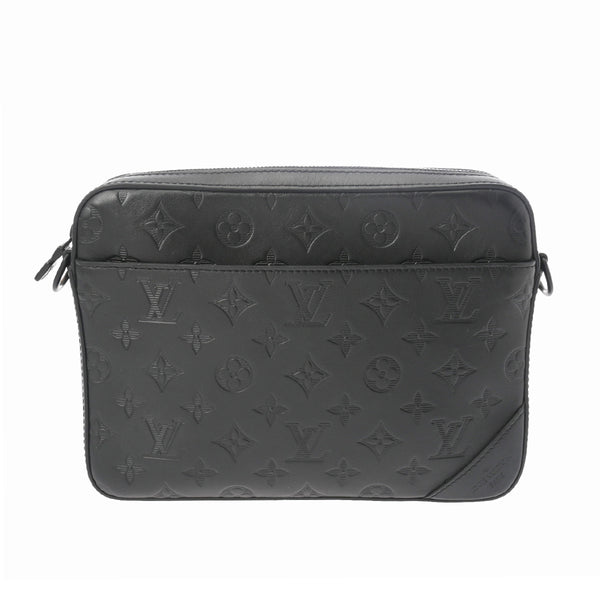 LOUIS VUITTON ルイヴィトン モノグラムシャドウ デュオメッセンジャー ノワール M69827 メンズ レザー ショルダーバッグ ABランク 中古 銀蔵