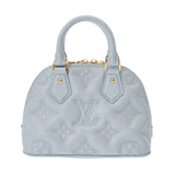 LOUIS VUITTON ルイヴィトン モノグラム バブルグラム アルマ ソフト BB ブルーグラシエール M59822 レディース カーフレザー ハンドバッグ Aランク 中古 銀蔵