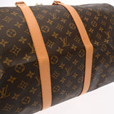 LOUIS VUITTON ルイヴィトン モノグラム キーポル バンドリエール 55 ブラウン M41414 ユニセックス モノグラムキャンバス ボストンバッグ Aランク 中古 銀蔵