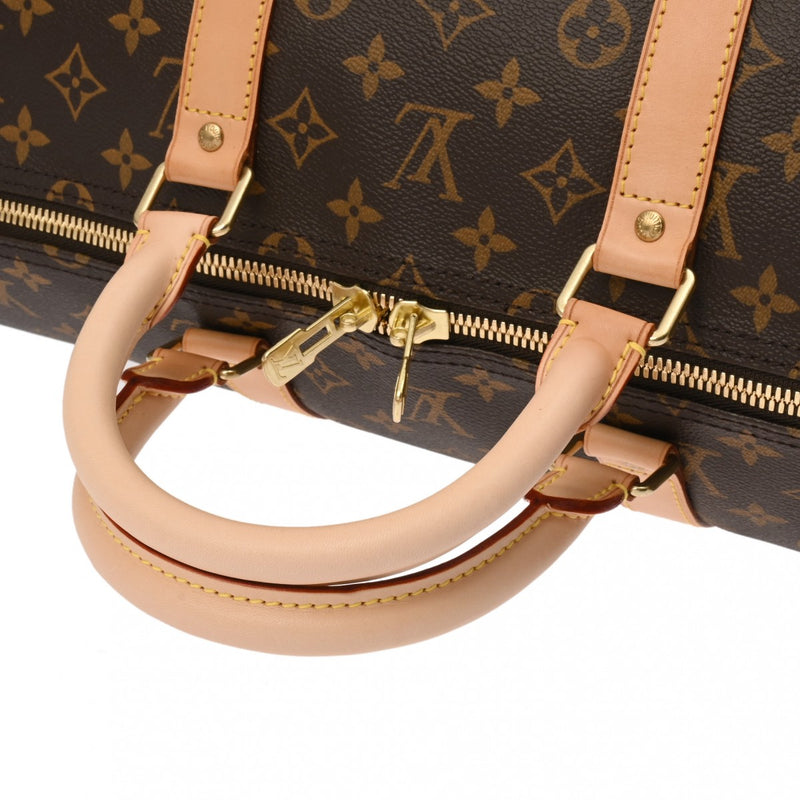 LOUIS VUITTON ルイヴィトン モノグラム キーポル バンドリエール 55 ブラウン M41414 ユニセックス モノグラムキャンバス ボストンバッグ Aランク 中古 銀蔵