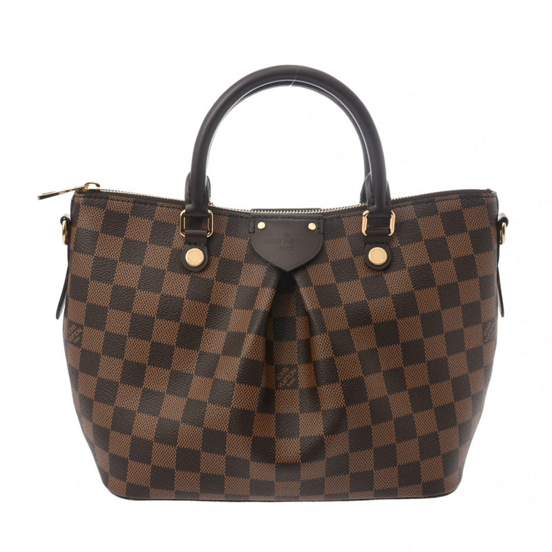 LOUIS VUITTON ルイヴィトン ダミエ シエナ PM 2WAY ブラウン N41545 レディース ダミエキャンバス ハンドバッグ 新同 中古 銀蔵