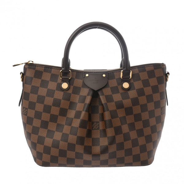 LOUIS VUITTON ルイヴィトン ダミエ シエナ PM 2WAY ブラウン N41545 レディース ダミエキャンバス ハンドバッグ 新同 中古 銀蔵