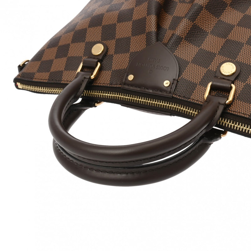 LOUIS VUITTON ルイヴィトン ダミエ シエナ PM 2WAY ブラウン N41545 レディース ダミエキャンバス ハンドバッグ 新同 中古 銀蔵