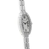 カルティエ ミニトノーラニエール ベゼルダイヤ WJ2004W3 シルバー レディース 腕時計 クォーツ 中古 銀蔵