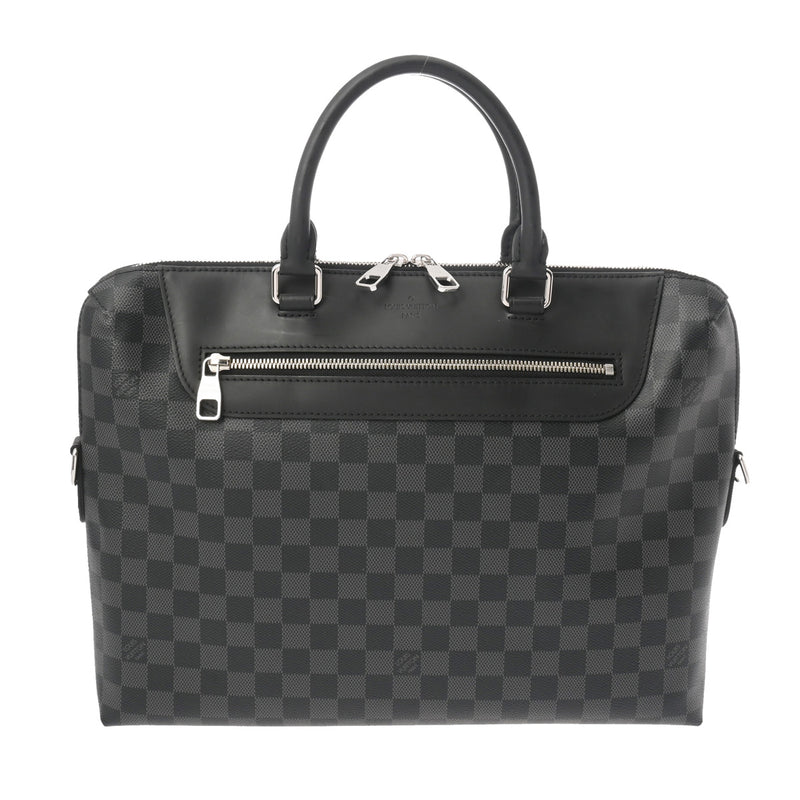 LOUIS VUITTON ルイヴィトン ダミエグラフィット PDJ NM ブラック/グレー N48260 メンズ ダミエグラフィットキャンバス ビジネスバッグ ABランク 中古 銀蔵