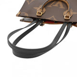 LOUIS VUITTON ルイヴィトン モノグラムリバース オンザゴー MM 新型 ブラウン M45321 レディース モノグラムキャンバス ハンドバッグ Aランク 中古 銀蔵