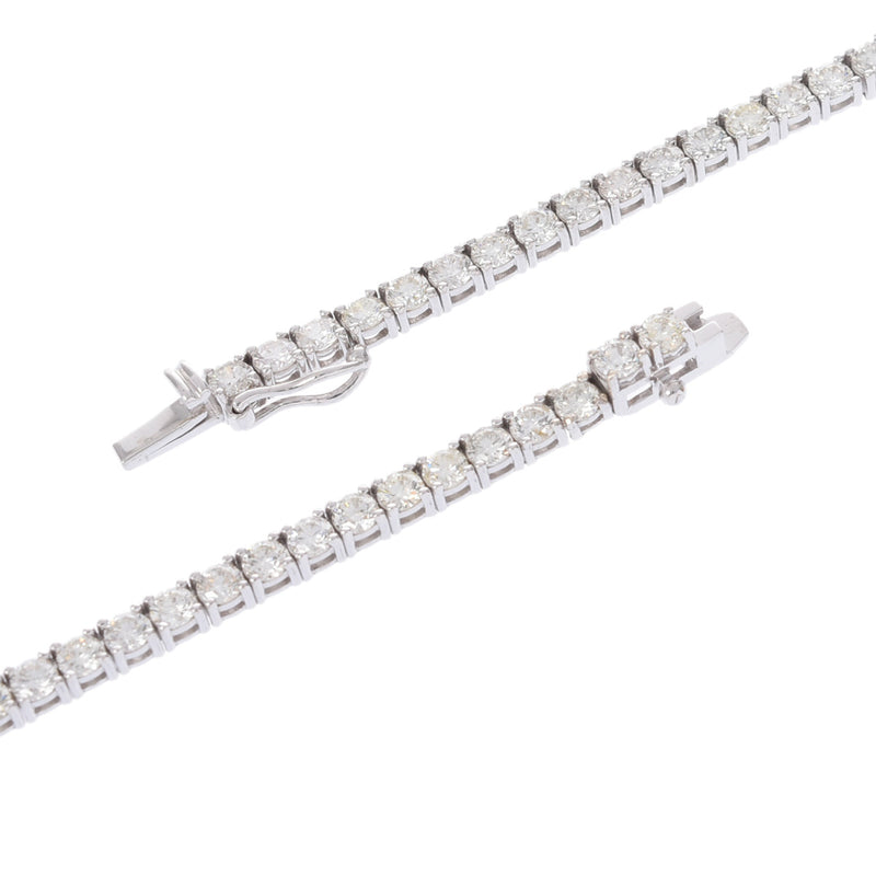 no brand ノーブランド テニスネックレス ダイヤ16.82ct レディース K14ホワイトゴールド WG ネックレス Aランク 中古 銀蔵