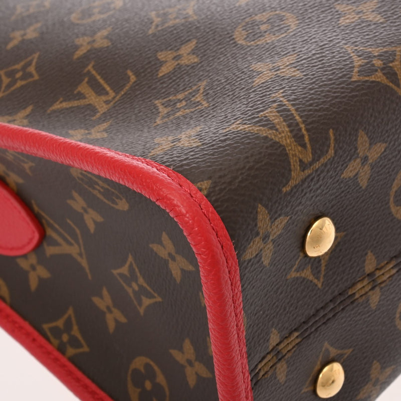 LOUIS VUITTON ルイヴィトン モノグラム ポパンクール PM 2WAY ルージュ M43433 レディース モノグラムキャンバス ハンドバッグ Aランク 中古 銀蔵