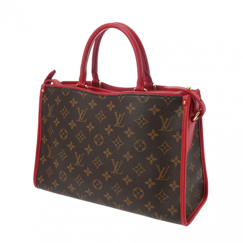 LOUIS VUITTON ルイヴィトン モノグラム ポパンクール PM 2WAY ルージュ M43433 レディース モノグラムキャンバス ハンドバッグ Aランク 中古 銀蔵