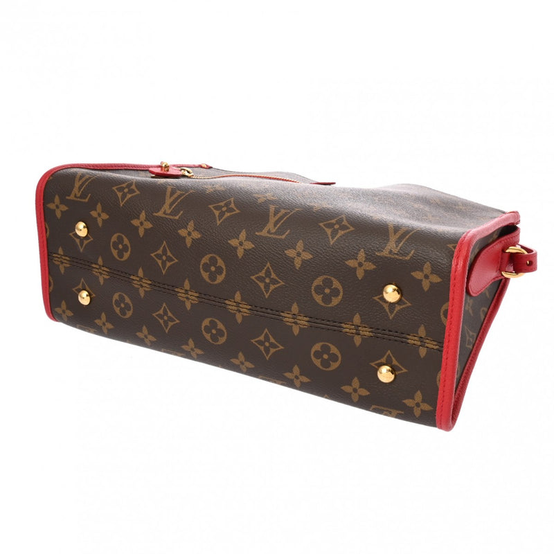 LOUIS VUITTON ルイヴィトン モノグラム ポパンクール PM 2WAY ルージュ M43433 レディース モノグラムキャンバス ハンドバッグ Aランク 中古 銀蔵