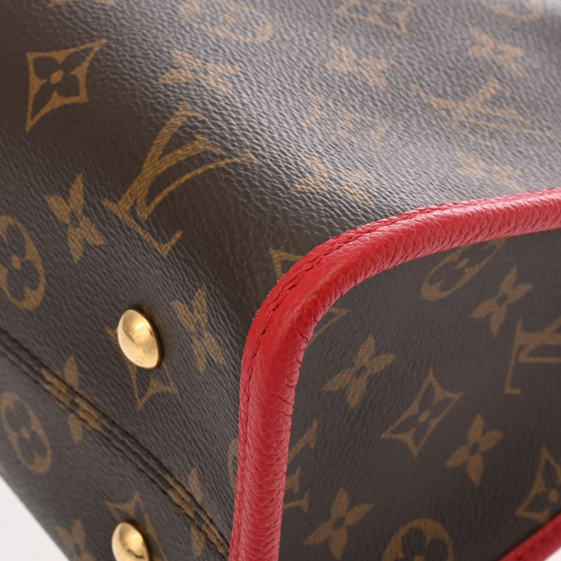 LOUIS VUITTON ルイヴィトン モノグラム ポパンクール PM 2WAY ルージュ M43433 レディース モノグラムキャンバス ハンドバッグ Aランク 中古 銀蔵