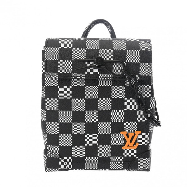 LOUIS VUITTON ルイヴィトン ダミエ ディストーテッド スティーマー XS 黒/白 N60453 メンズ ダミエキャンバス ショルダーバッグ 新同 中古 銀蔵