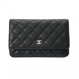 CHANEL シャネル マトラッセ クラシック チェーンウォレット ブラック AP0250 レディース キャビアスキン ショルダーバッグ Aランク 中古 銀蔵