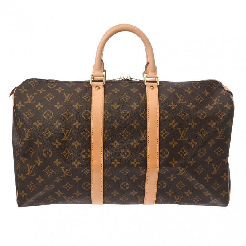 LOUIS VUITTON ルイヴィトン モノグラム キーポル 45 ブラウン M41428 ユニセックス モノグラムキャンバス ボストンバッグ ABランク 中古 銀蔵