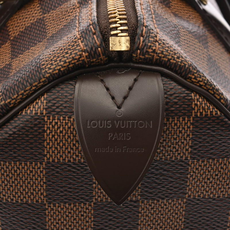 LOUIS VUITTON ルイヴィトン ダミエ スピーディ 25 新型 ブラウン N41365 レディース ダミエキャンバス ハンドバッグ Aランク 中古 銀蔵