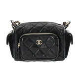 CHANEL シャネル マトラッセ カメラバッグ チェーンショルダー ブラック AS5156 レディース シャイニークラプルラムスキン ショルダーバッグ 新同 中古 銀蔵