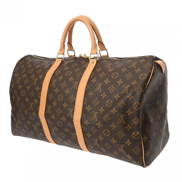 LOUIS VUITTON ルイヴィトン モノグラム キーポル 50 ブラウン M41426 ユニセックス モノグラムキャンバス ボストンバッグ ABランク 中古 銀蔵