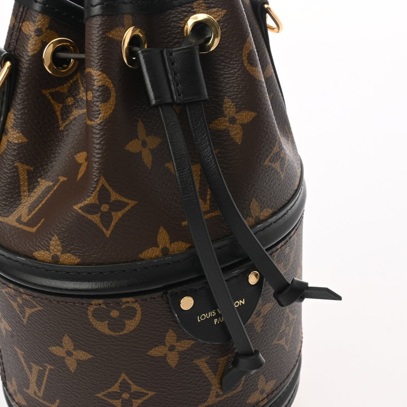 LOUIS VUITTON ルイヴィトン モノグラム カノエ 2WAY ノワール/ブラウン M83480 レディース モノグラムキャンバス ショルダーバッグ Aランク 中古 銀蔵