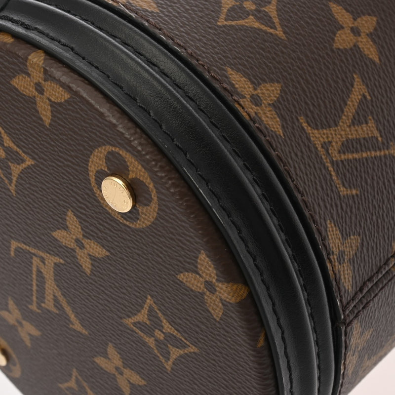 LOUIS VUITTON ルイヴィトン モノグラム カノエ 2WAY ノワール/ブラウン M83480 レディース モノグラムキャンバス ショルダーバッグ Aランク 中古 銀蔵