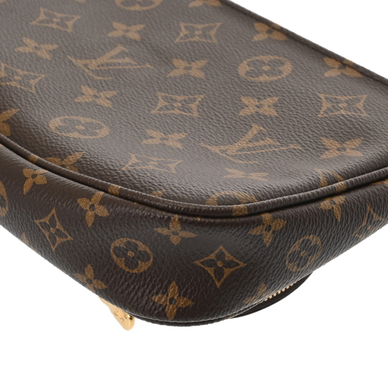 LOUIS VUITTON ルイヴィトン モノグラム ミュルティ ポシェット アクセソワール カーキ M44813 レディース モノグラムキャンバス ショルダーバッグ 新同 中古 銀蔵