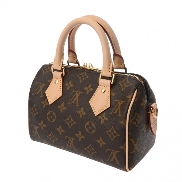 LOUIS VUITTON ルイヴィトン モノグラム スピーディバンドリエール 20 ブラウン M46222 レディース モノグラムキャンバス ハンドバッグ 新同 中古 銀蔵