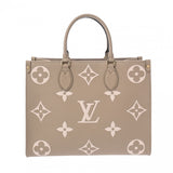 LOUIS VUITTON ルイヴィトン モノグラムアンプラント オンザゴー MM 2WAY トート トゥルトレールクレーム M45494 レディース レザー ハンドバッグ 未使用 銀蔵