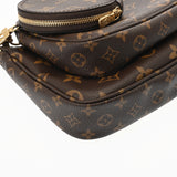 LOUIS VUITTON ルイヴィトン モノグラム ミュルティ ポシェット アクセソワール カーキ M44813 レディース モノグラムキャンバス ショルダーバッグ 未使用 銀蔵