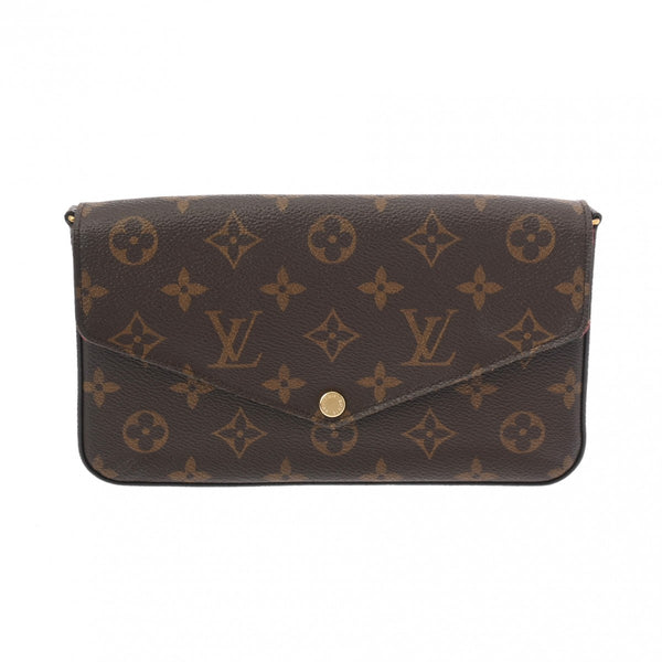 LOUIS VUITTON ルイヴィトン モノグラム ポシェットフェリシー フューシャ M81896 レディース レザー ショルダーバッグ ABランク 中古 銀蔵