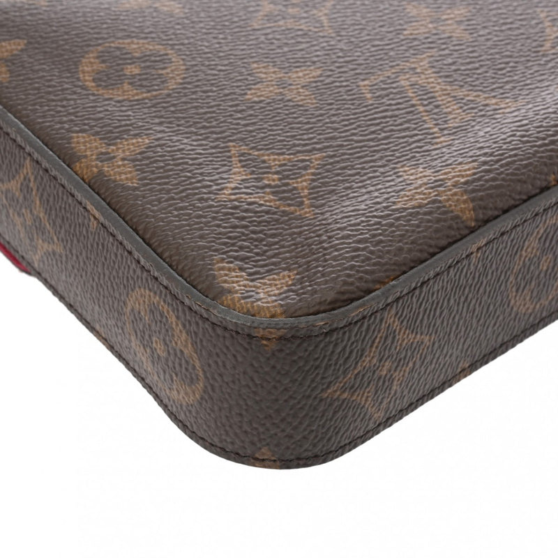 LOUIS VUITTON ルイヴィトン モノグラム ポシェットフェリシー フューシャ M81896 レディース レザー ショルダーバッグ ABランク 中古 銀蔵