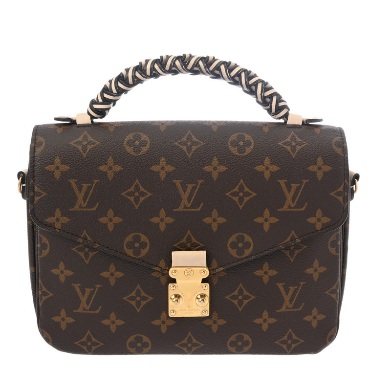 LOUIS VUITTON ルイヴィトン モノグラム ポシェットメティス MM 2WAY ブラウン/アイボリー M45152 レディース モノグラムキャンバス ハンドバッグ ABランク 中古 銀蔵