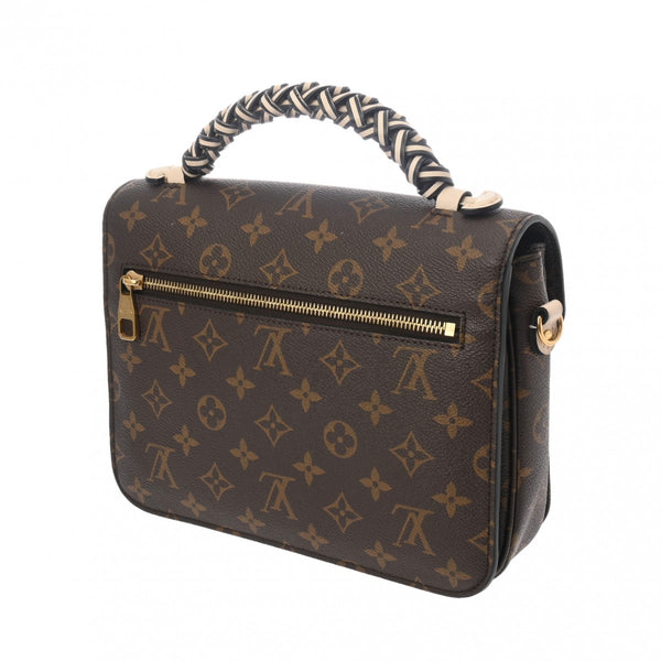 LOUIS VUITTON ルイヴィトン モノグラム ポシェットメティス MM 2WAY ブラウン/アイボリー M45152 レディース モノグラムキャンバス ハンドバッグ ABランク 中古 銀蔵