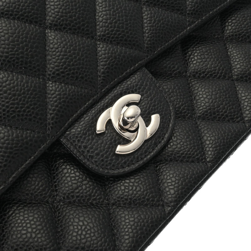 CHANEL シャネル マトラッセ クラシックハンドバッグ 25cm ブラック A01112 レディース キャビアスキン ショルダーバッグ Aランク 中古 銀蔵