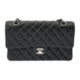 CHANEL シャネル マトラッセ クラシックハンドバッグ 25cm ブラック A01112 レディース キャビアスキン ショルダーバッグ Aランク 中古 銀蔵