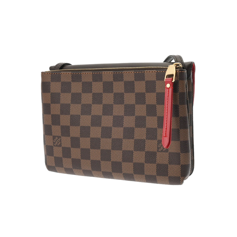 LOUIS VUITTON ルイヴィトン ダミエ トワイス エベヌ N48259 レディース ダミエキャンバス ショルダーバッグ Aランク 中古 銀蔵